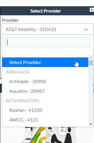 Select Provider ATT 1