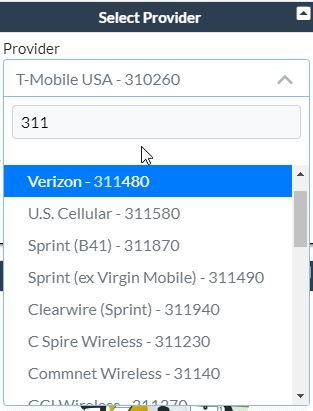Verizon Provider Select