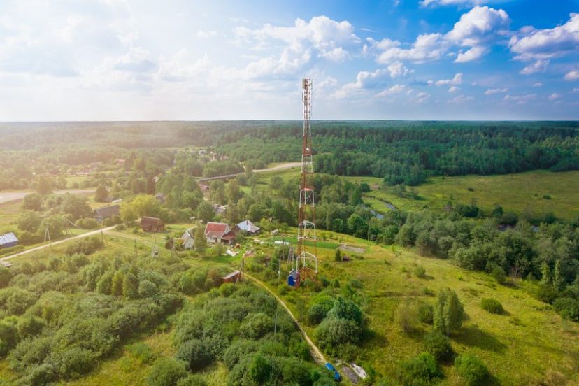 House Near A Cell Phone Tower