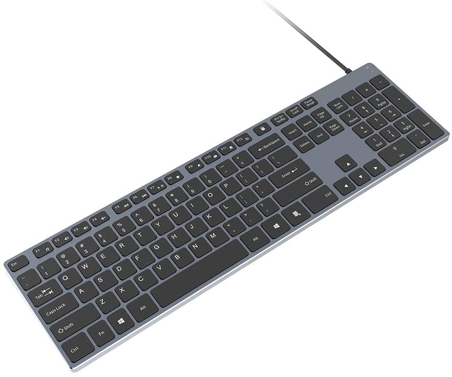 9H Aluminum USB Wired Keyboard
