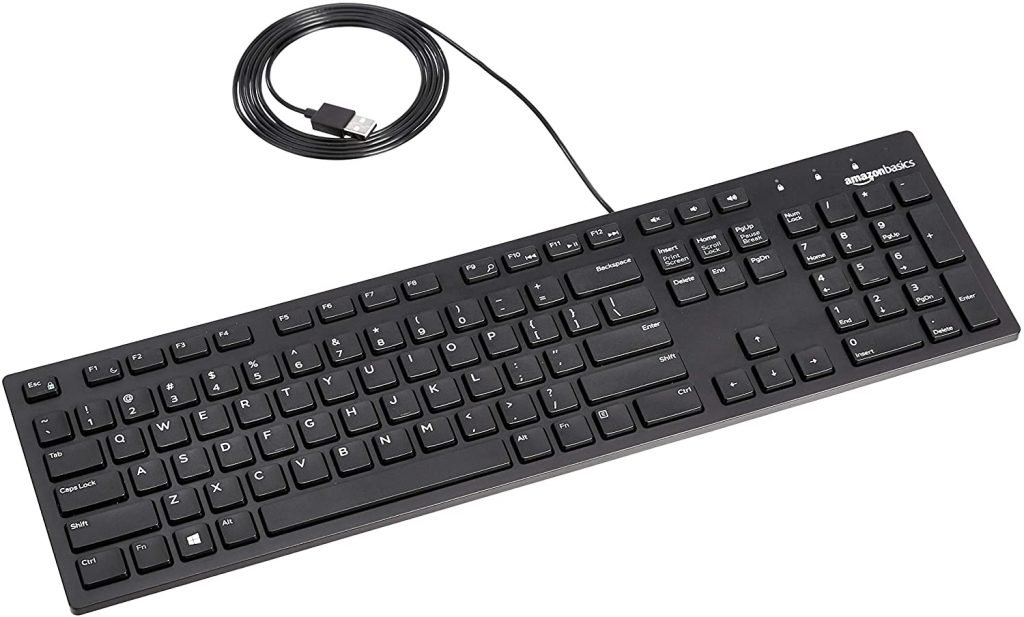 Amazon Basics USB Wired Keyboard