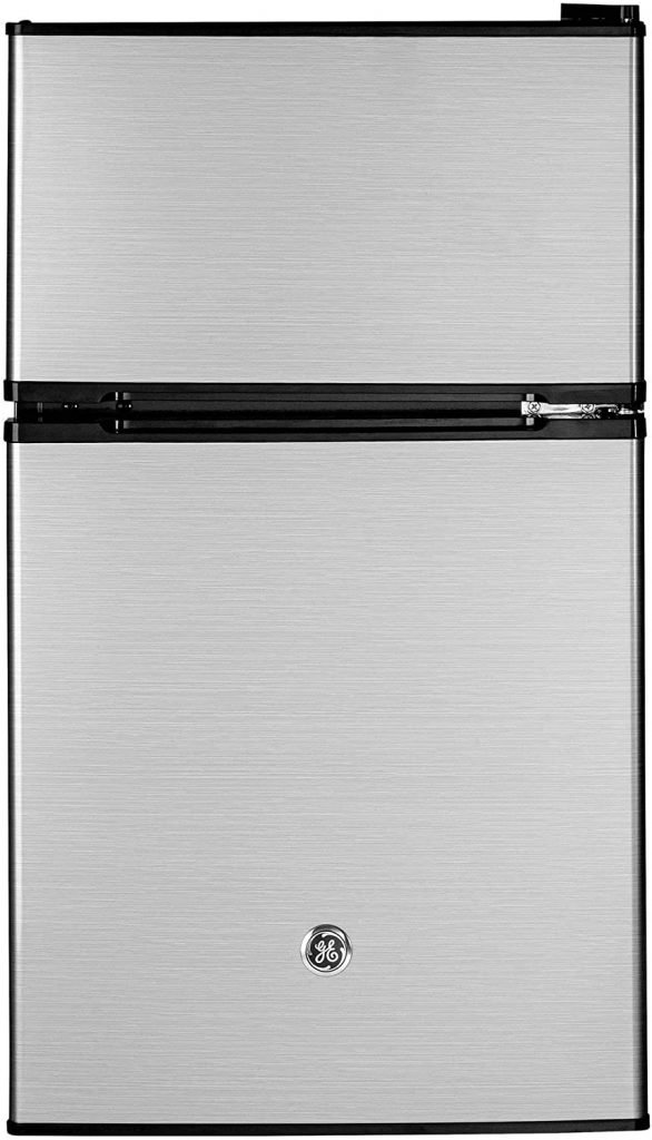 GE Appliances Freestanding Double Door Compact Refrigerator