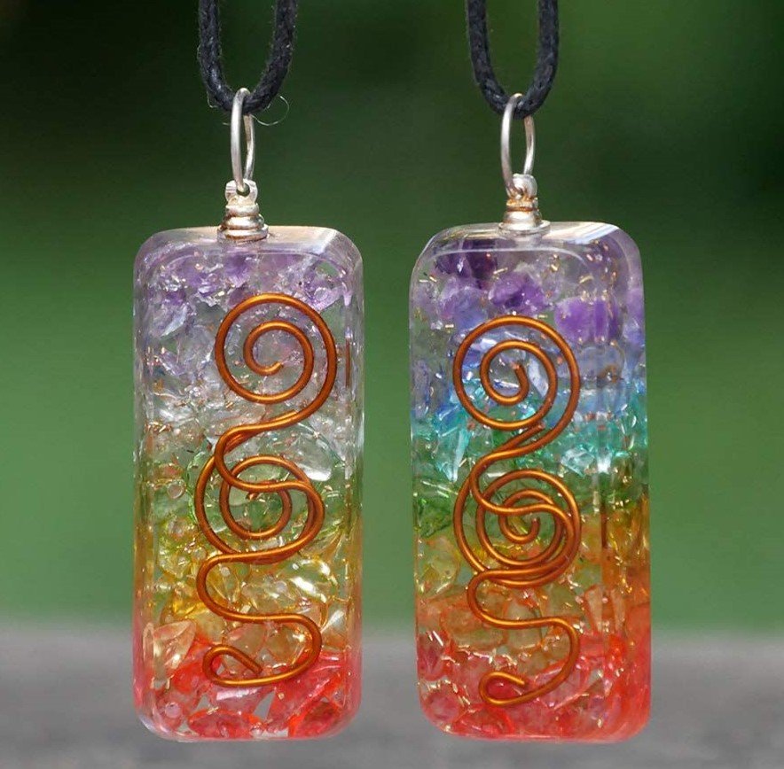 PYOR Seven Chakra Onyx Pendant