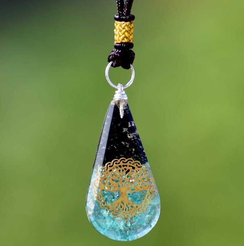 Real Crystal Orgone Pendant