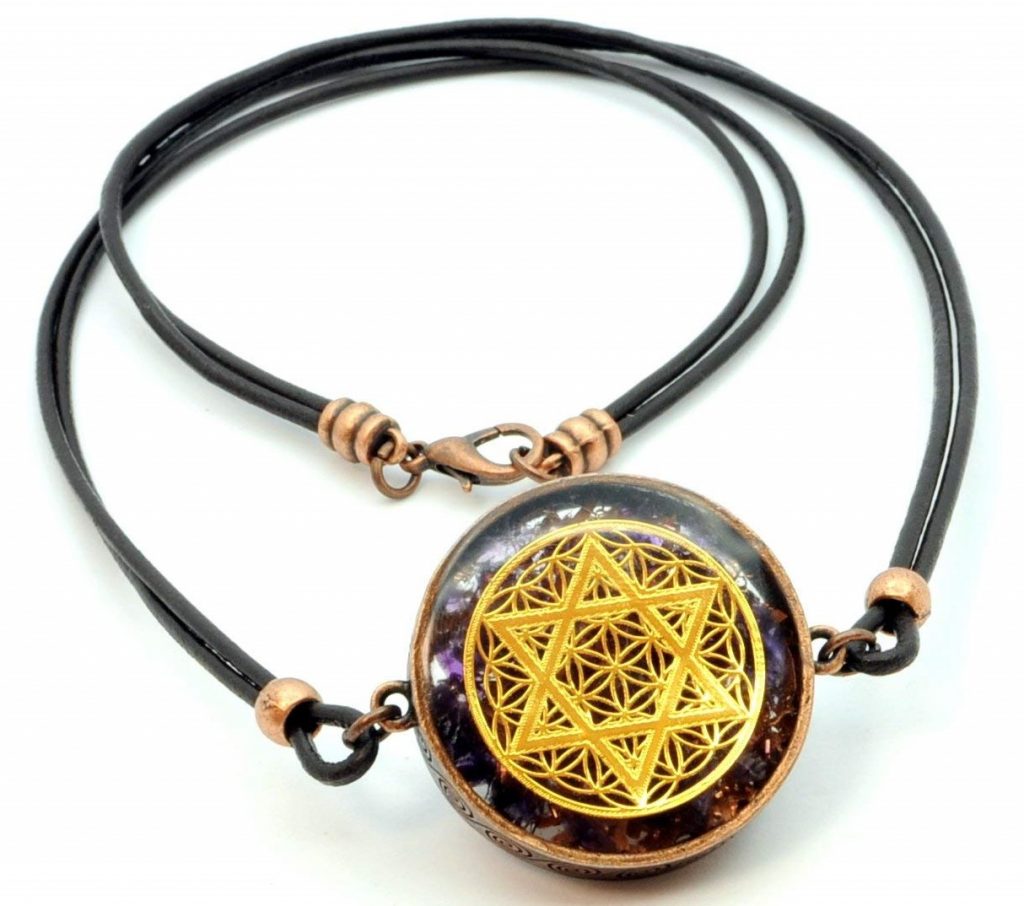 ZZYBIA Star of David & Flower of Life Pendant