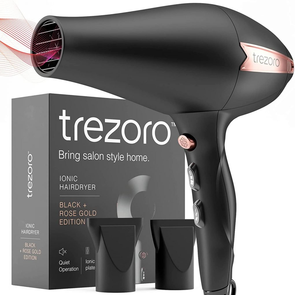 Trezoro Ceramic Tourmaline Pro Ion Salon Hair Dryer